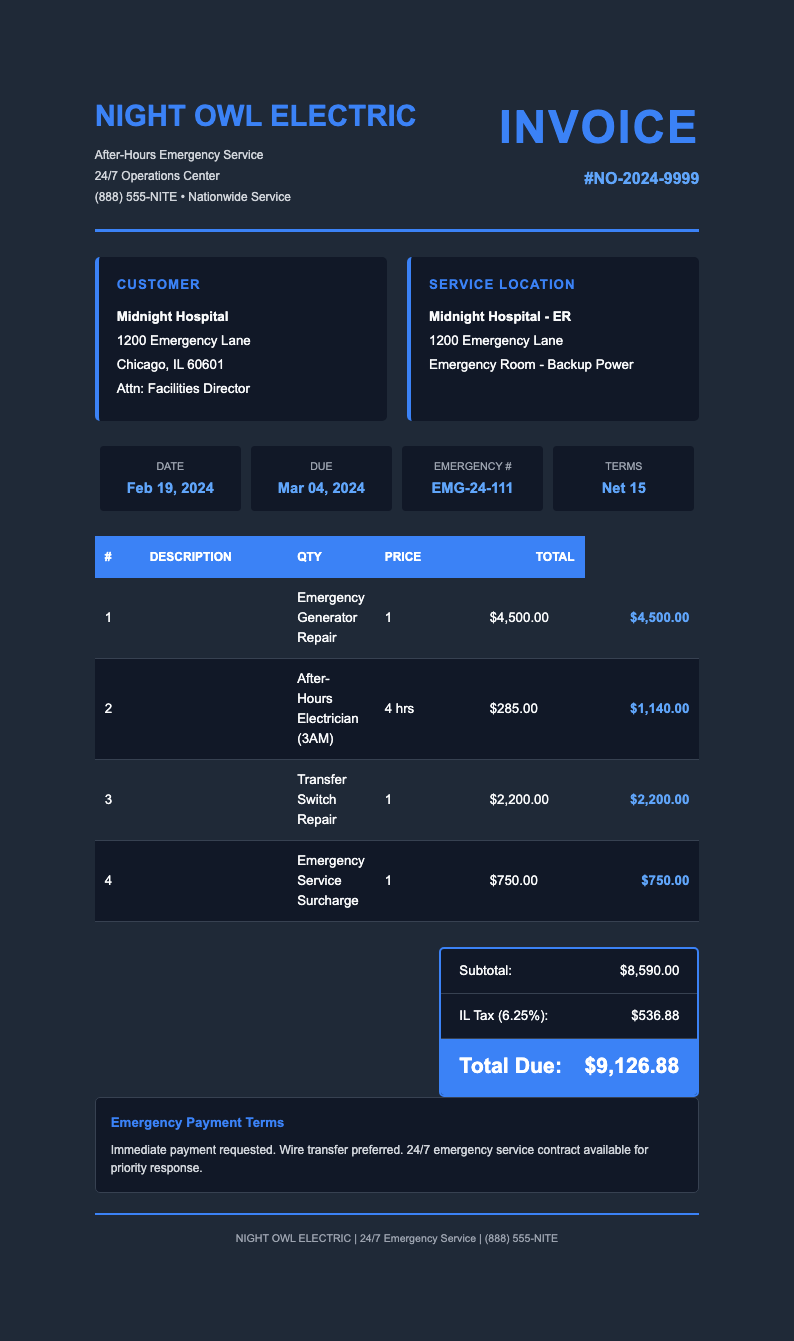 Dark Mode Invoice